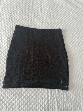 Black Sequin sparkling Mini Skirt,size S